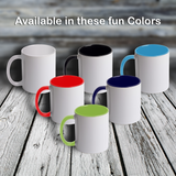 11oz Custom Halloween Mug - HALLOWEEN - SUGAR SKULL BUTTERFLIES