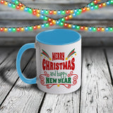 11oz Custom Christmas Mug - Merry Christmas and Happy New Year Collection