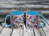 11oz Custom Halloween Mug - HALLOWEEN - SUGAR SKULL BUTTERFLIES