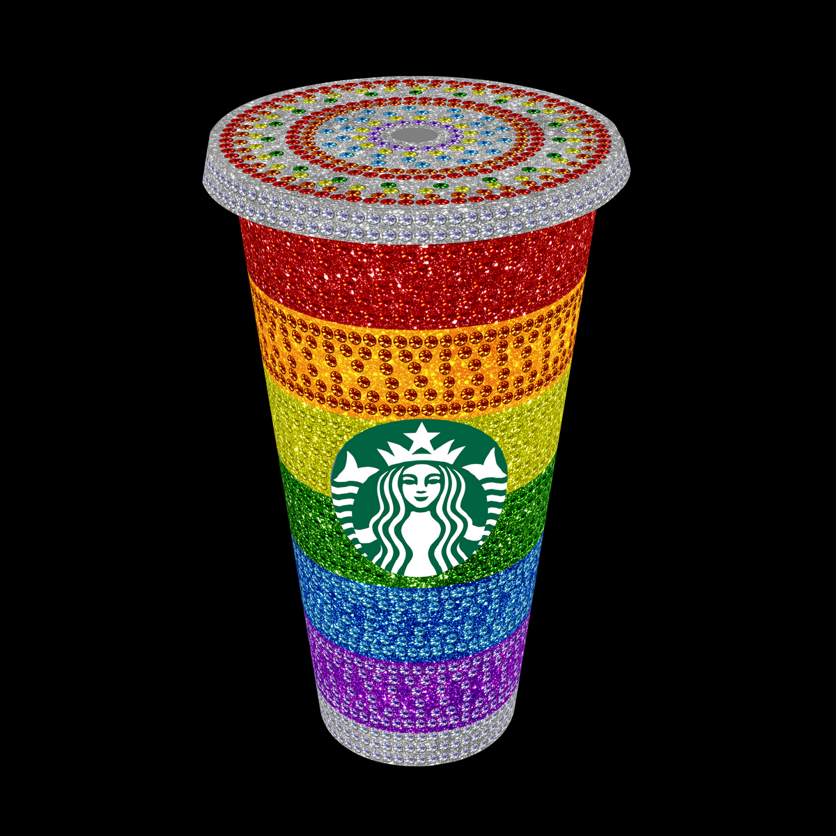 12 Colors Rainbow Rhinestones Kit – One Stop Cups
