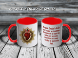 11oz Custom Ceramic Mug - Sacred Heart of Jesus / Sagrado Corazon de Jesus