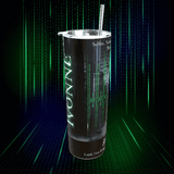 20 oz. Skinny Tumbler - JX6 Slogan and Jornada Image (Personalized)