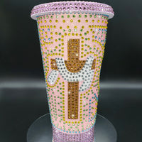 He is Risen - Rhinestone Glitter Tumbler