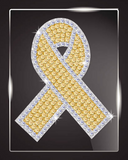 Rhinestone Glitter Decals - Awareness Ribbons