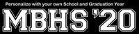 Custom Car Decal - School with Graduation Year