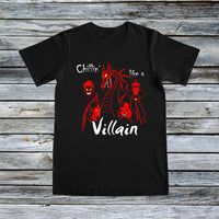 Unisex Custom Tees - Chillin' Like a Villain