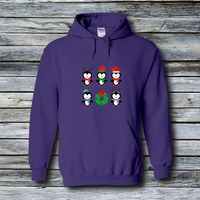 Fashion Custom Hoodies - HOLIDAY PENGUINS!