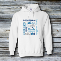 Fashion Custom Hoodies - Happy Hanukkah Subway Art