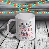11oz Custom Christmas Mug - All I Want For Christmas Is You