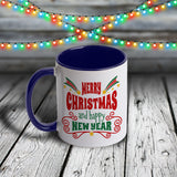 11oz Custom Christmas Mug - Merry Christmas and Happy New Year Collection