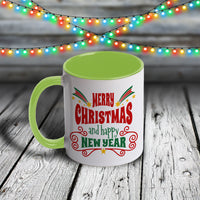 11oz Custom Christmas Mug - Merry Christmas and Happy New Year Collection