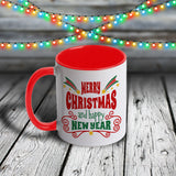 11oz Custom Christmas Mug - Merry Christmas and Happy New Year Collection