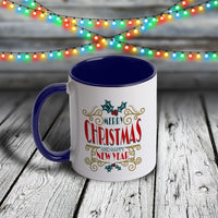 11oz Custom Christmas Mug - Merry Christmas and Happy New Year Collection