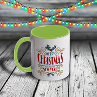 11oz Custom Christmas Mug - Merry Christmas and Happy New Year Collection