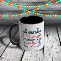11oz Custom Christmas Mug - Merry Christmas and Happy New Year Collection