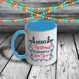 11oz Custom Christmas Mug - Merry Christmas and Happy New Year Collection