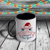 11oz Custom Christmas Mug - Merry Christmas and Happy New Year Collection