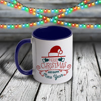 11oz Custom Christmas Mug - Merry Christmas and Happy New Year Collection