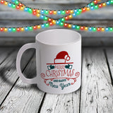 11oz Custom Christmas Mug - Merry Christmas and Happy New Year Collection