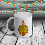 11oz Custom Christmas Mug - Merry Christmas Ornament