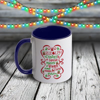 11oz Custom Christmas Mug - Santa's Reindeer Names