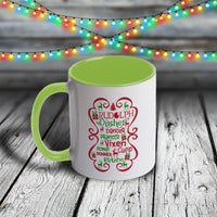 11oz Custom Christmas Mug - Santa's Reindeer Names