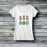 Fashion Custom Tees - Christmas: Holiday Penguins