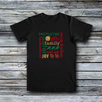 Fashion Custom Tees - Christmas: Merry Christmas / Feliz Navidad Subway Art