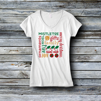 Fashion Custom Tees - Christmas: Merry Christmas / Feliz Navidad Subway Art
