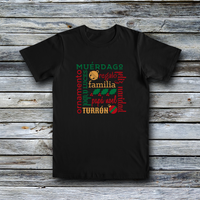 Fashion Custom Tees - Christmas: Merry Christmas / Feliz Navidad Subway Art