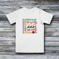 Fashion Custom Tees - Christmas: Merry Christmas / Feliz Navidad Subway Art