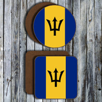 Hardboard Coasters - West Indian Flags