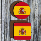 Hardboard Coasters - Country Flags