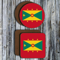 Hardboard Coasters - West Indian Flags