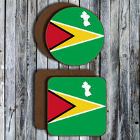 Hardboard Coasters - West Indian Flags