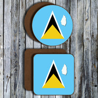 Hardboard Coasters - West Indian Flags