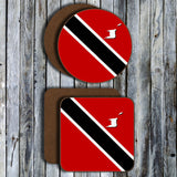 Hardboard Coasters - West Indian Flags