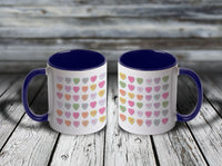 11oz Custom Mug - Conversation Hearts