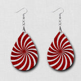 Hardboard Dangle Earrings - Holiday Christmas Earrings