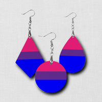 Hardboard Dangle Earrings - LGBTQ Flag Fashion Earrings