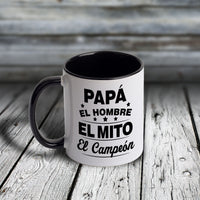 11oz Custom Mug - EL HOMBRE EL MITO EL CAMPEON (Spanish)