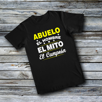 Unisex Custom Tees - EL HOMBRE EL MITO EL CAMPEON (SPANISH)