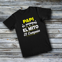 Unisex Custom Tees - EL HOMBRE EL MITO EL CAMPEON (SPANISH)