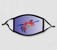 Adjustable Face Mask - FAITH (Decorative Feathers)