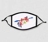 Adjustable Face Mask - FAITH (Decorative Feathers)