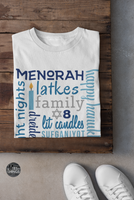 Unisex Custom Tees - HAPPY HANUKKAH Subway Art T-Shirt