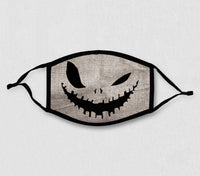 Adjustable Face Mask - Halloween Boogeyman REVERSIBLE