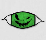 Adjustable Face Mask - Halloween Boogeyman REVERSIBLE