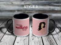 11oz Custom Mug - Happy Mother's Day Striped Mug with Mom