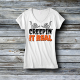 Fashion Custom Tees - Halloween: Creepin' It Real - Skeleton Shaka